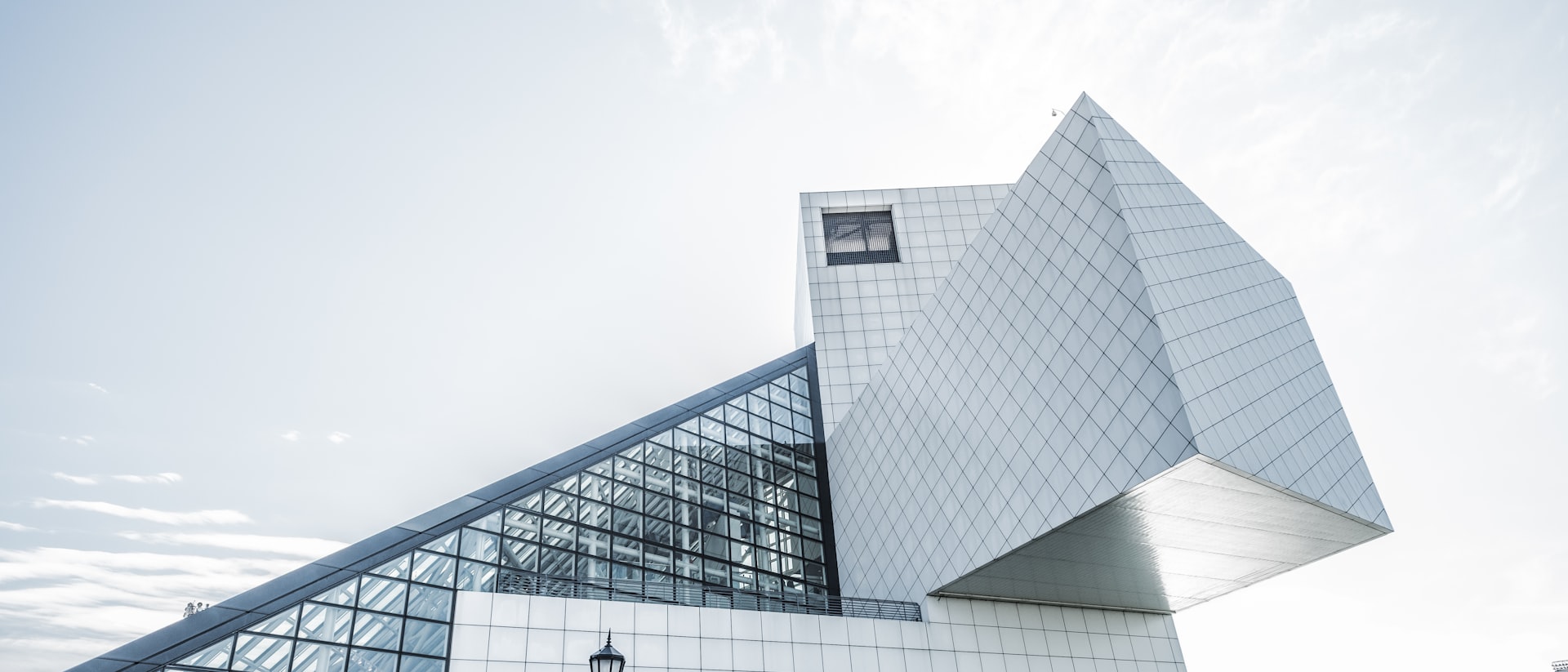 Concrete facade in raking light
